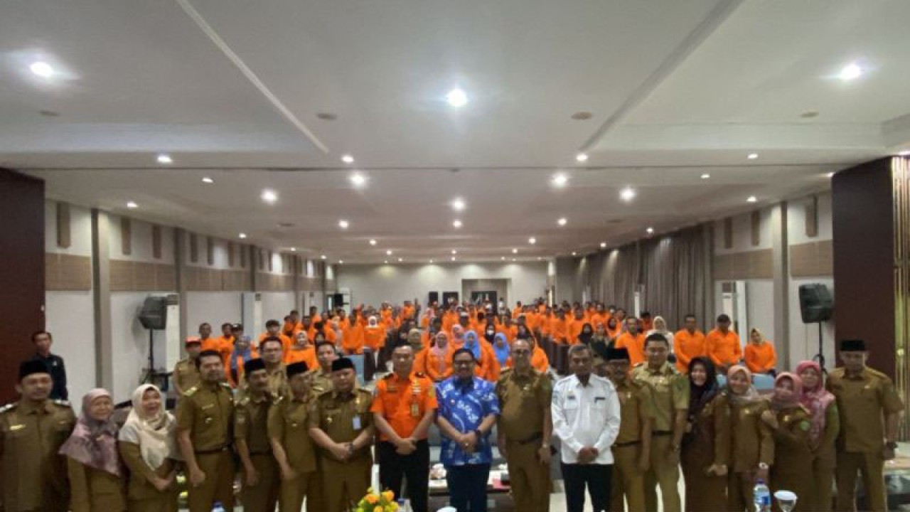 BPBD dan pihak terkait mengikuti pelatihan untuk tingkatkan kapasitas dalam menghadapi bencana. (ANTARA/Anggi Mayasari)