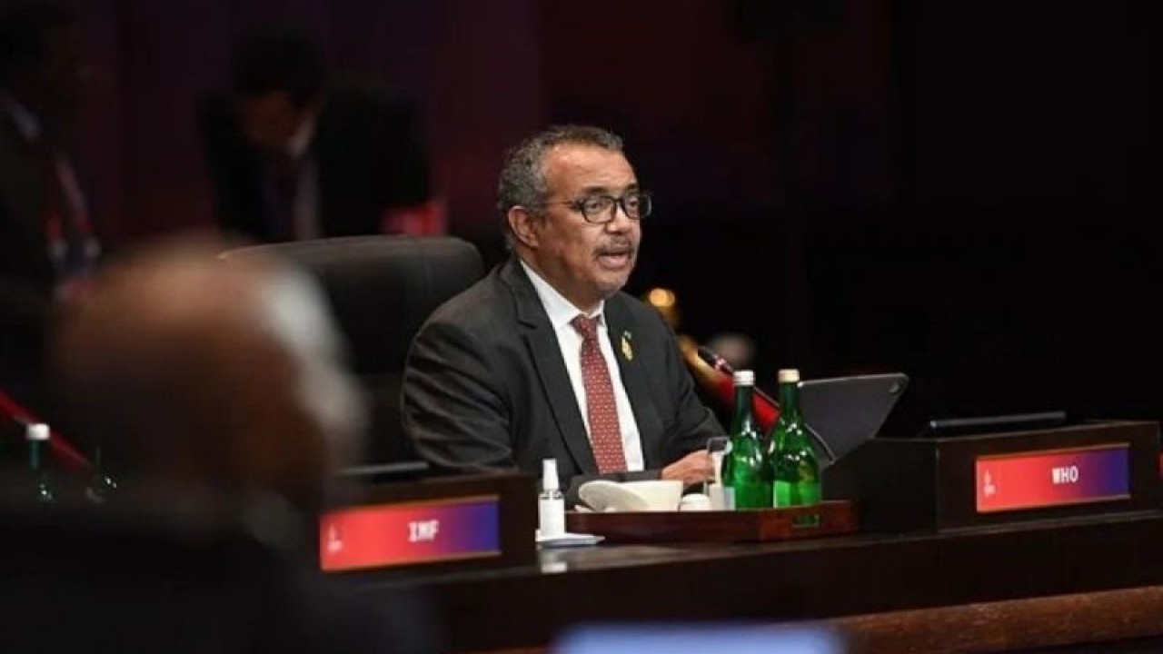 Direktur Jenderal WHO Tedros Adhanom Ghebreyesus. (ANTARA FOTO/Aditya Pradana Putra/nym/aa.)