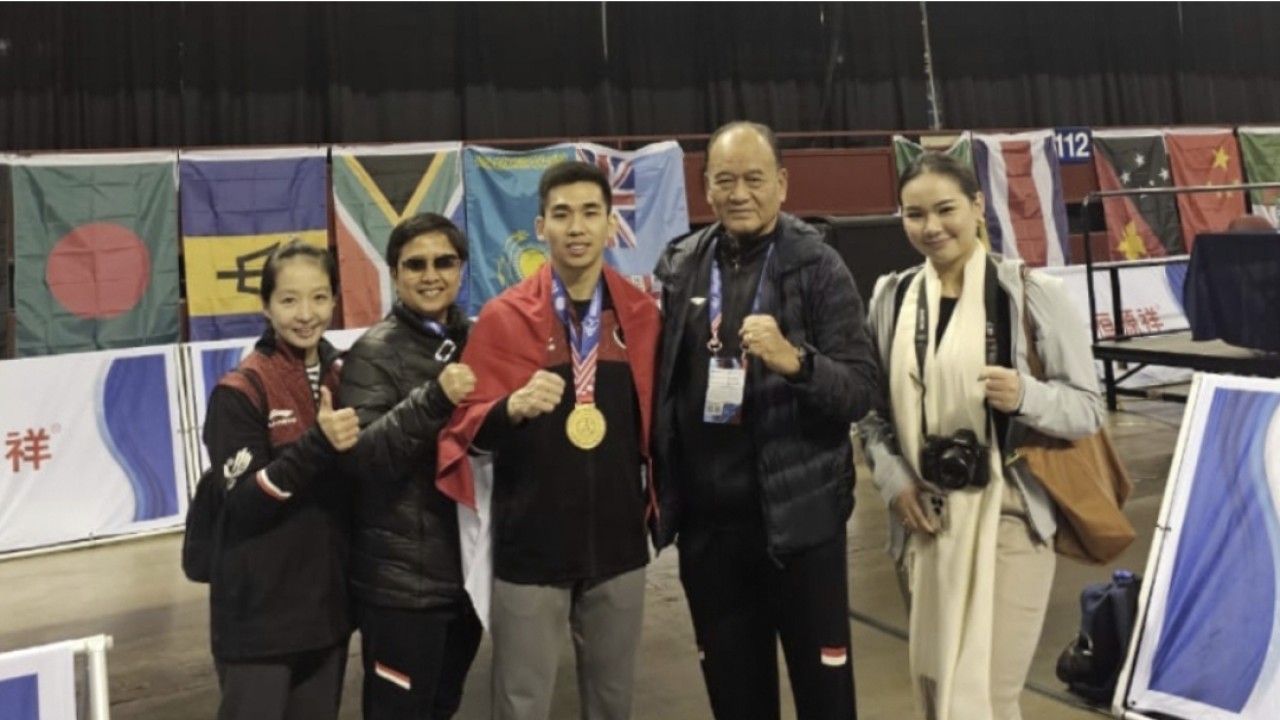 Harris Raih Emas dan Seraf Sumbang Perak di Kejuaraan Dunia Wushu 2023 Amerika Serikat