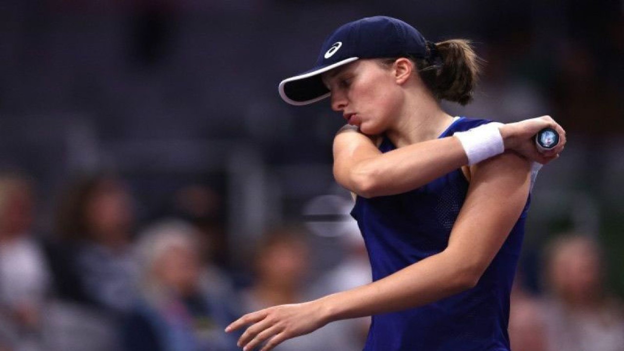 Petenis Polandia Iga Swiatek. (ANTARA/Getty Images via AFP/KATELYN MULCAHY/pri.)