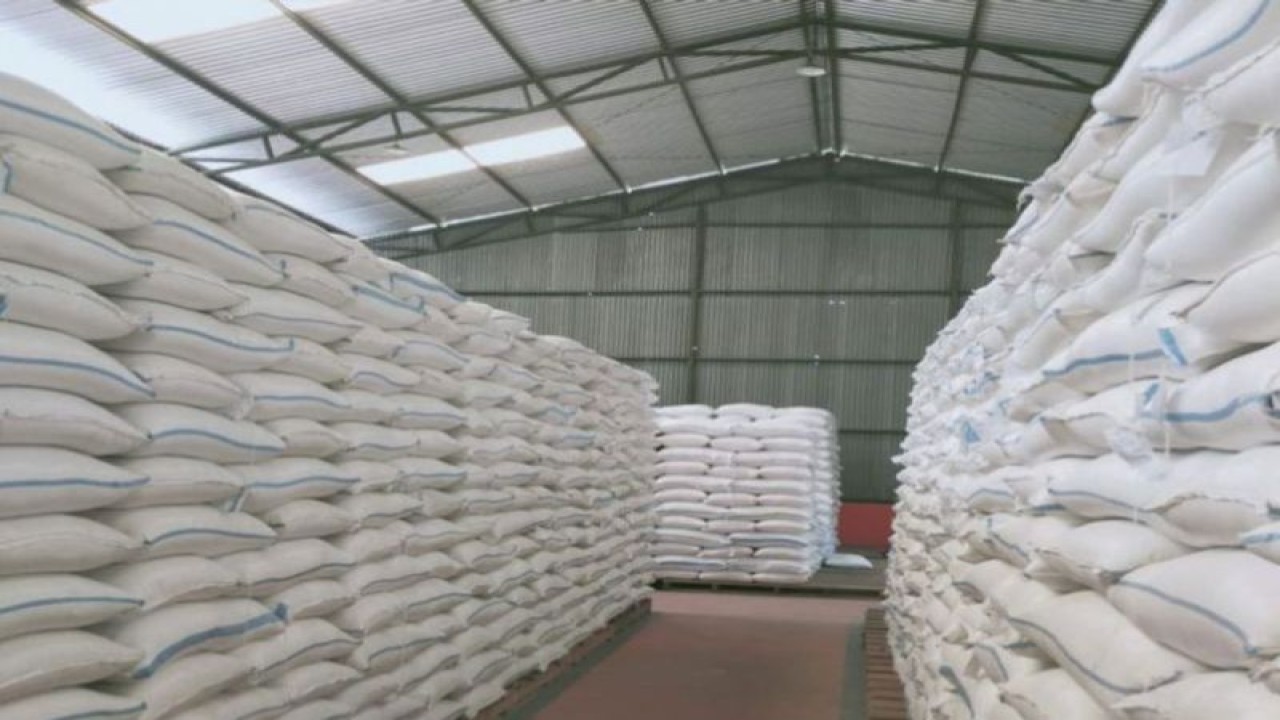 Ilustrasi -Beras di gudang Bulog Sulteng ANTARA/Anas Masa