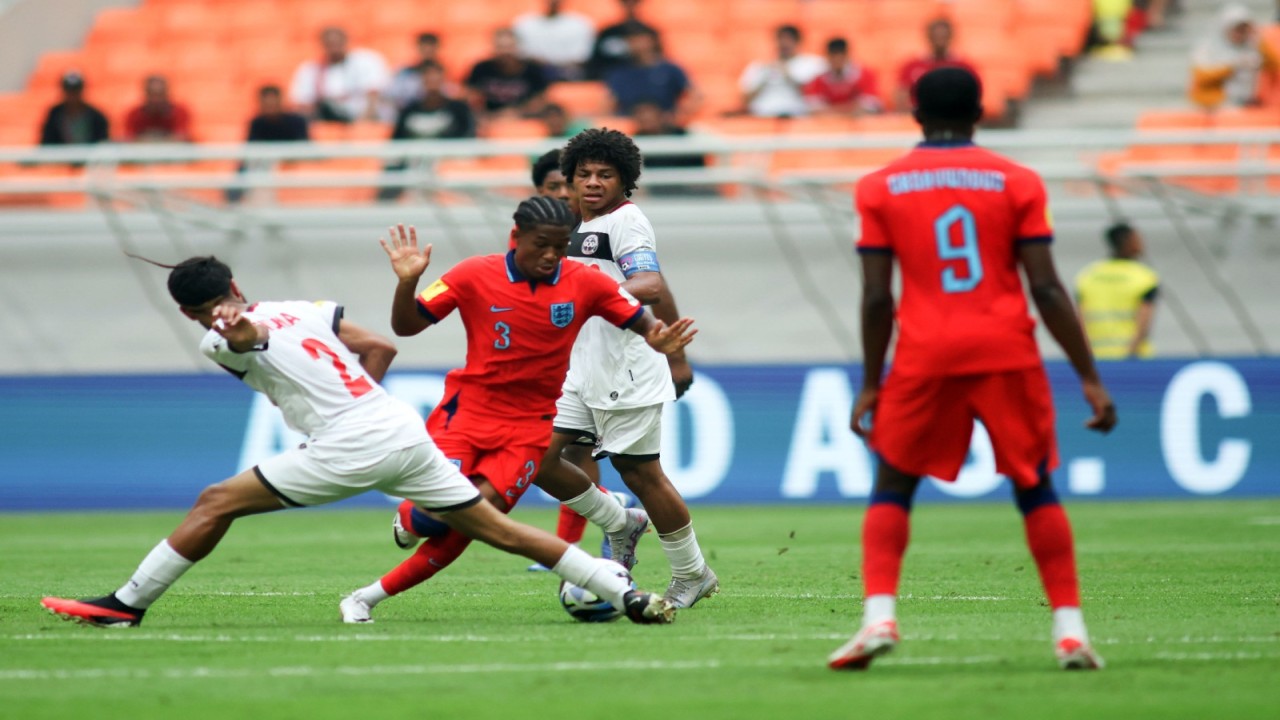 Timnas Inggris U-17 saat berhadapan dengan Kaledonia Baru U-17/Foto: Dok. LOC WCU17/BRY