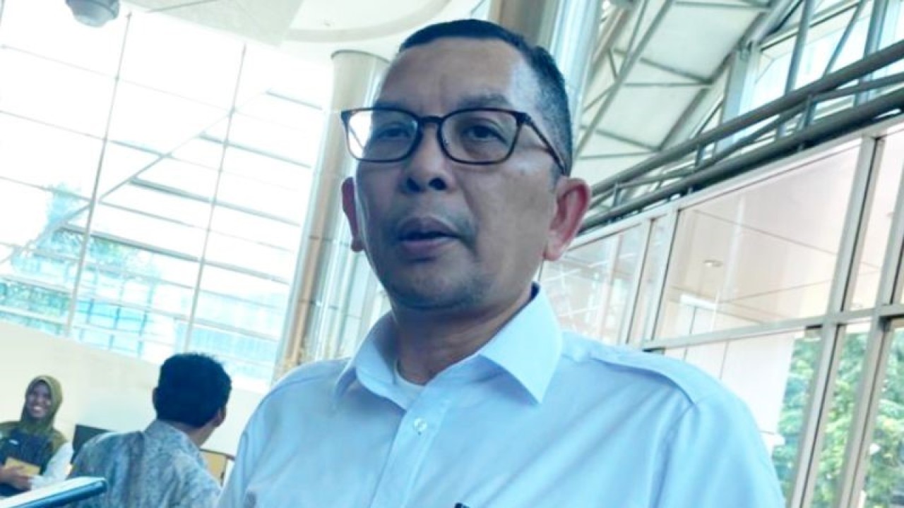 Direktur Bisnis Jakpro I Gede Adi Adnyana memberikan keterangan kepada wartawan di Jakarta, Senin (6/11/2023). ANTARA/Luthfia Miranda Putri