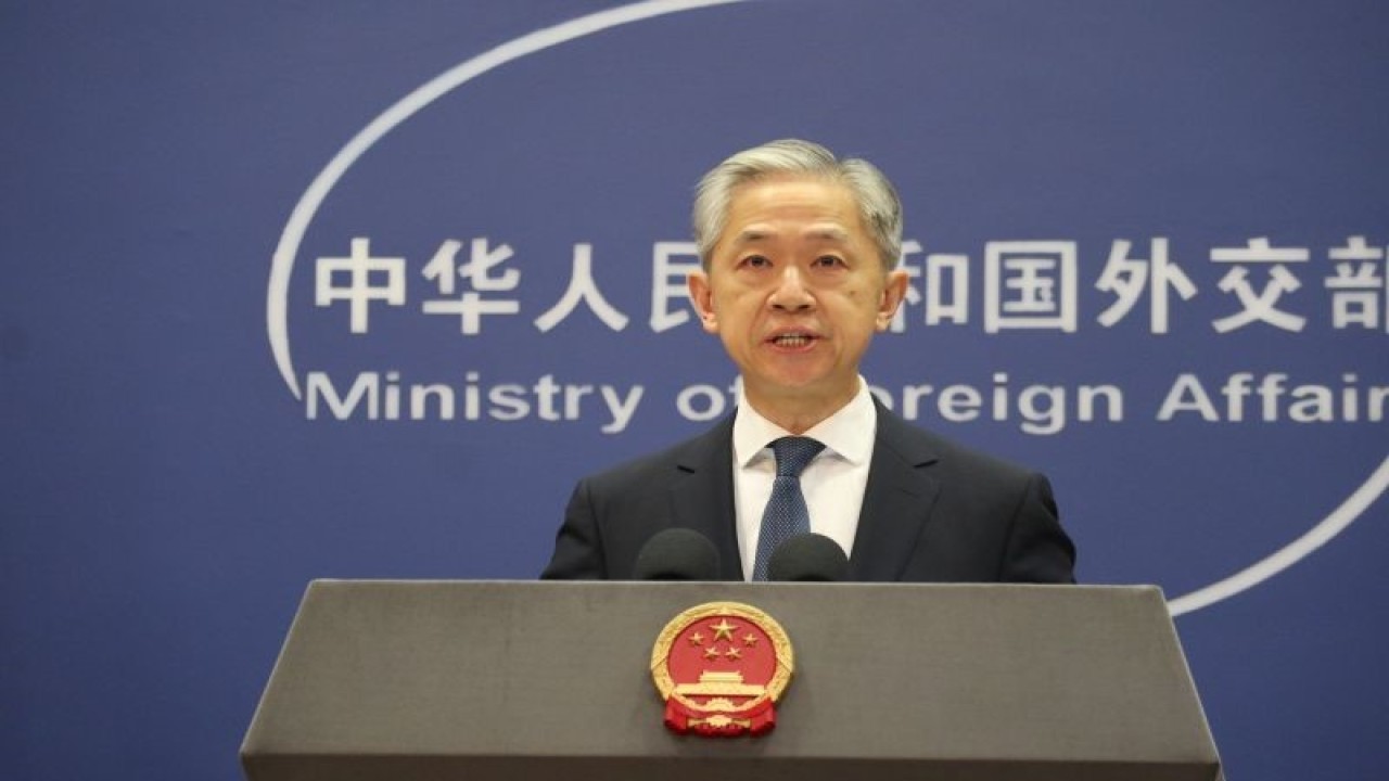 Juru Bicara Kementerian Luar Negeri China Wang Wenbin (ANTARA/Desca Lidya Natalia)