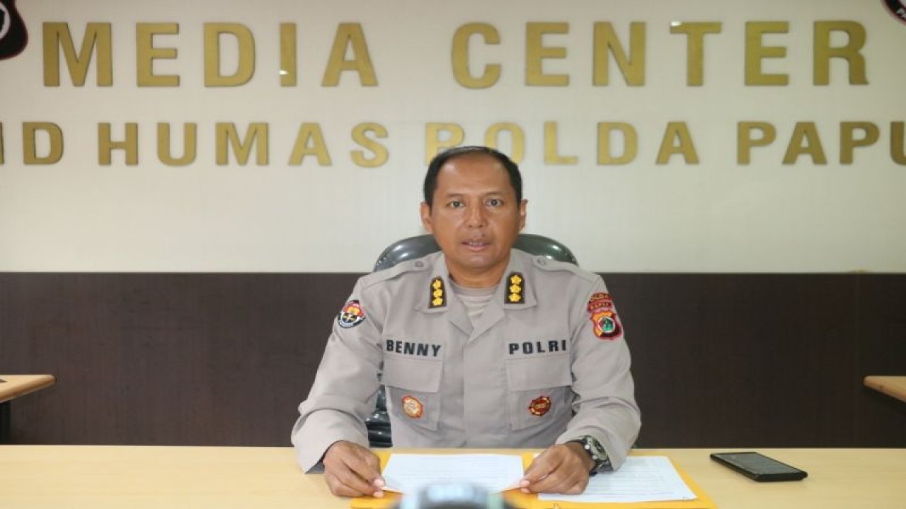 Kabid Humas Polda Papua Kombes Pol Ignatius Benny Adi Prabowo (ANTARA/HO-Humas Polda Papua)