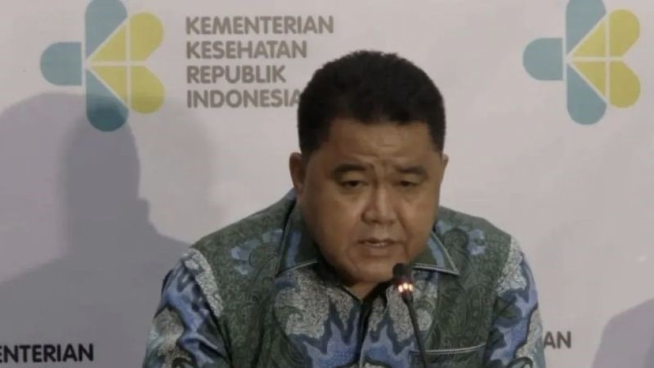 Tangkapan layar Dirjen P2P Kementerian Kesehatan Maxi Rein Rondonuwu menyampaikan keterangan dalam konferensi pers virtual bertajuk "Penanganan Dampak Polusi Udara Bagi Kesehatan Masyarakat" diikuti dari Jakarta, Senin (28/8/2023). (ANTARA/Andi Firdaus)