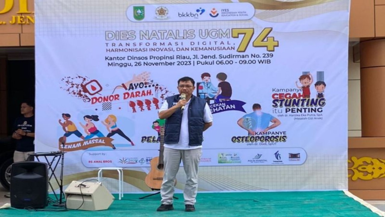 Kolaborasi TPPS dan Kagama Riau dalam sosialisasi penurunan stunting. ANTARA/HO-Humas Kagama Riau