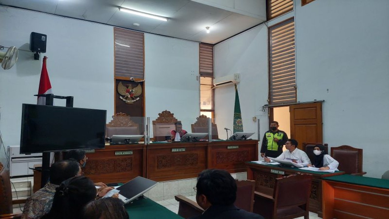 Suasana sidang praperadilan Syahrul Yasin Limpo terhadap KPK di Pengadilan Negeri Jakarta Selatan, Senin (6/11/2023). ANTARA/Muhammad Ramdan