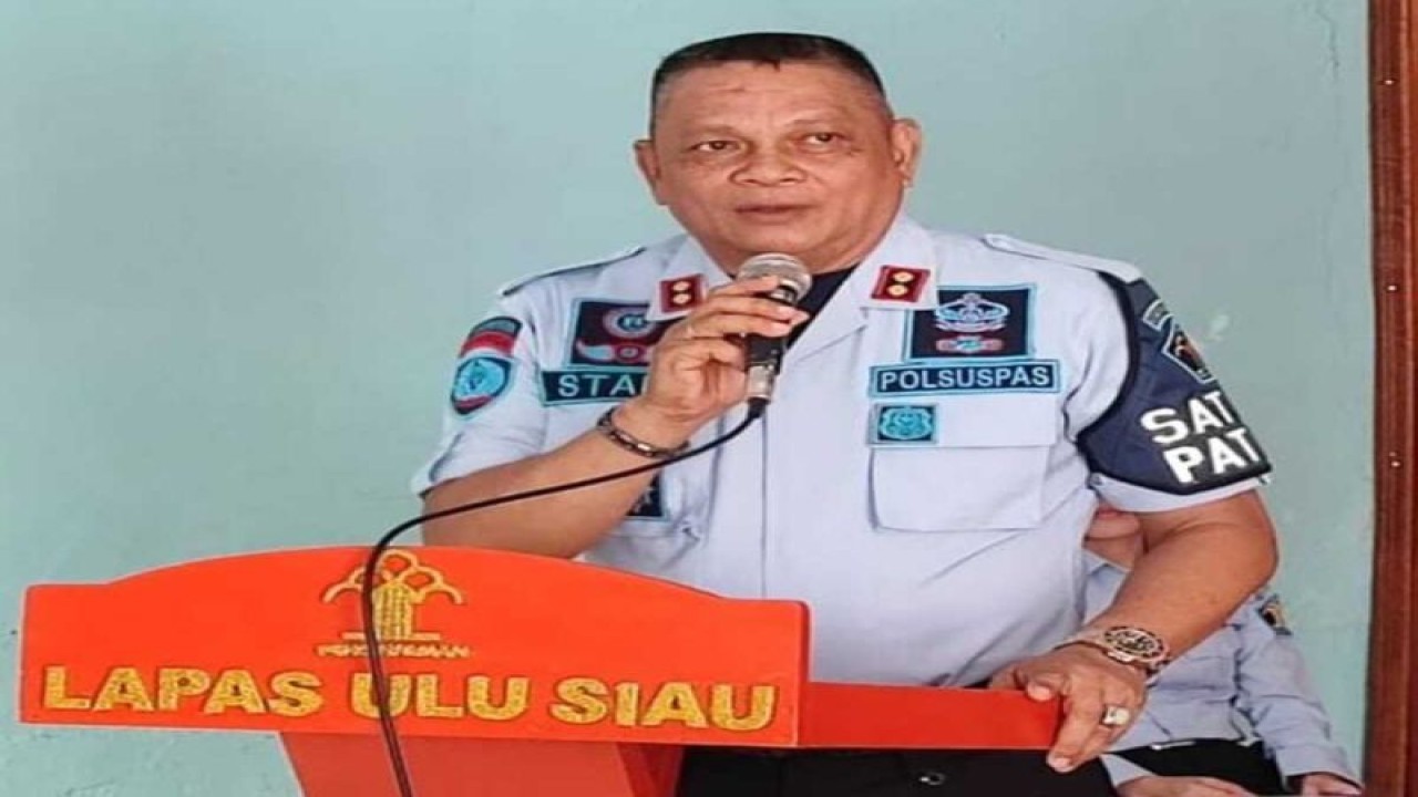 Kepala LP Ulu Siau, Stady Umboh. ANTARA/HO-LP Ulu Siau