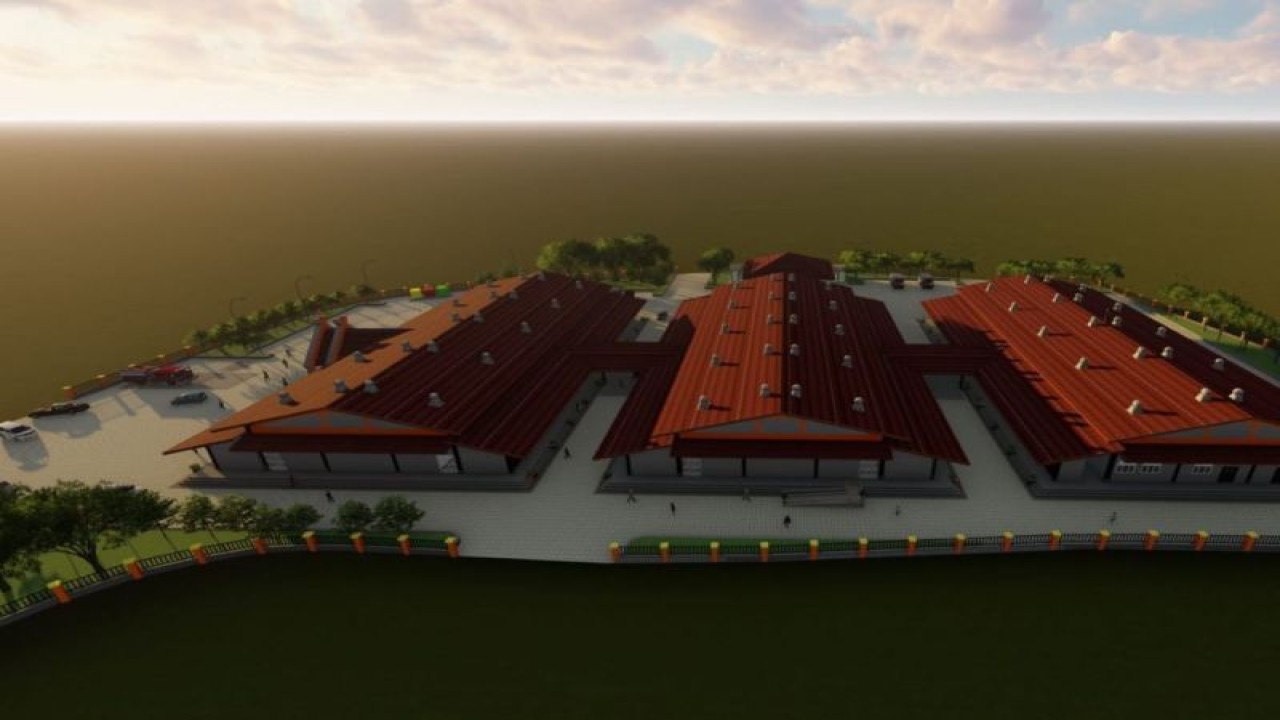 Desain renovasi Pasar Sila, Kabupaten Bima, NTB, oleh Kementerian PUPR. ANTARA/HO-Kementerian PUPR