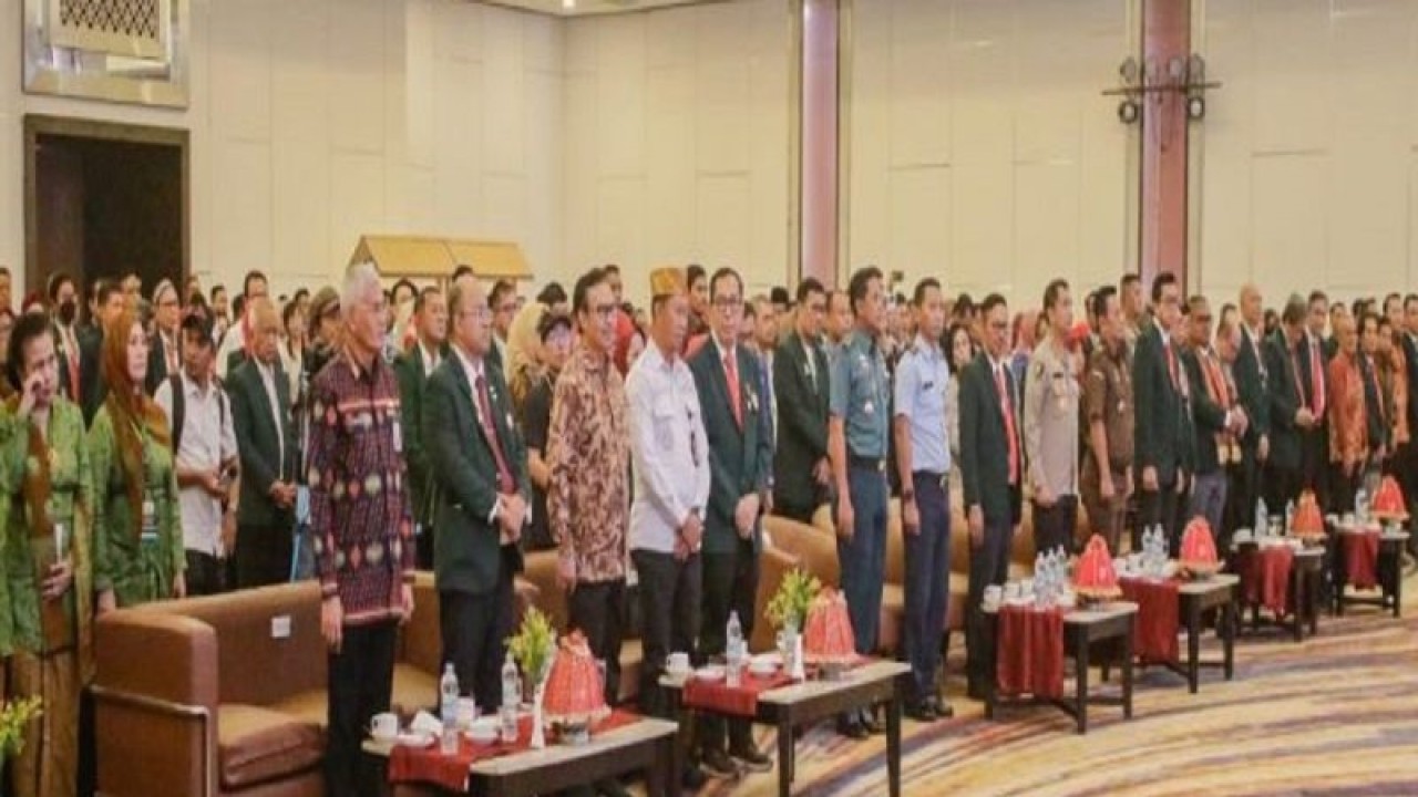 Para peserta Rakernas Ke-3 IDI di salah satu hotel di Kota Kendari, Kamis (23/11/2023). (ANTARA/HO-Humas IDI Sultra)