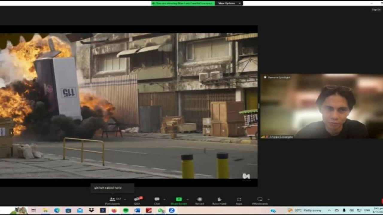 Kedutaan Besar Republik Indonesia (KBRI) di Singapura mempromosikan perfilman Indonesia melalui acara webinar Go Global Initiative bertema "Life Stories through an Award Winning Film Director's Lenses". (ANTARA/HO-KBRI Singapura)