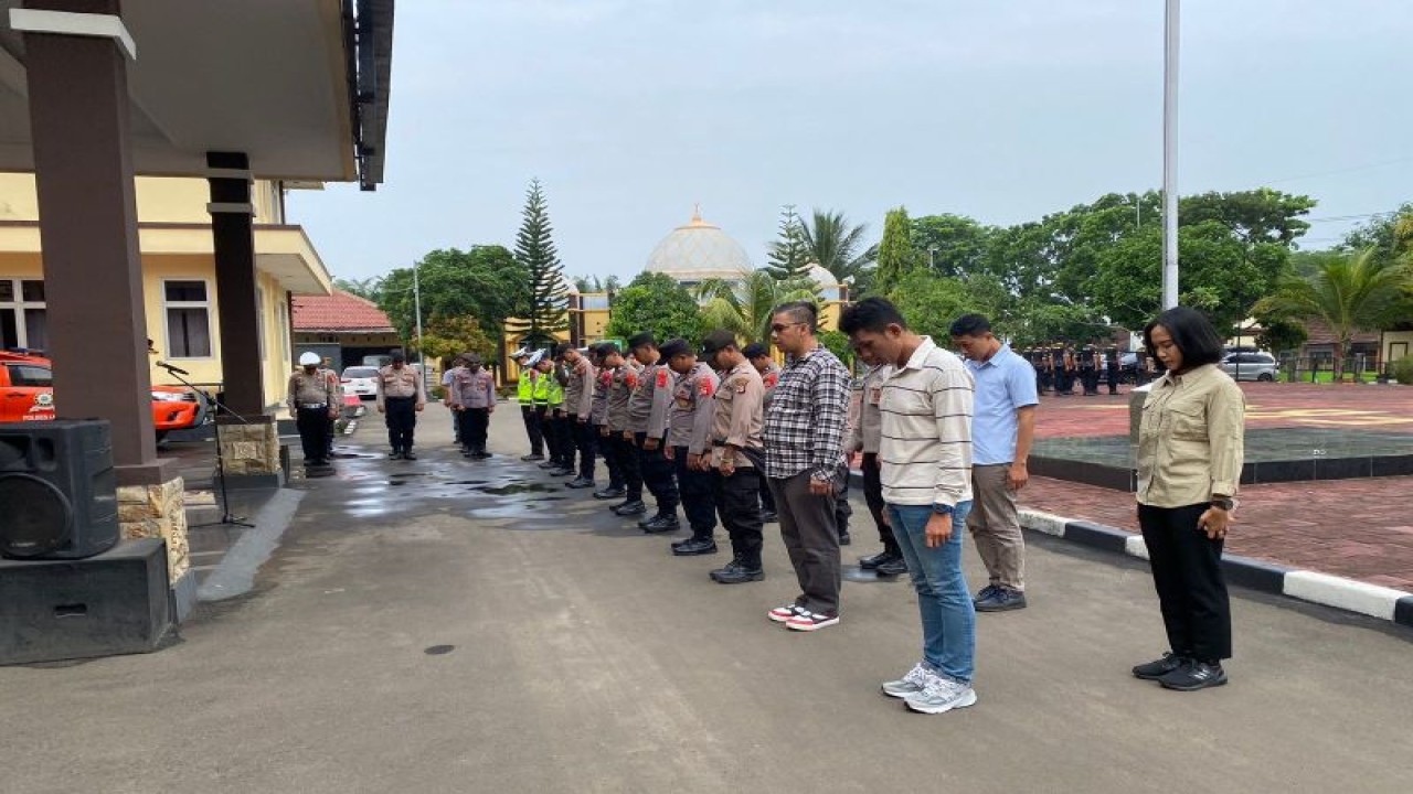 Kepolisian Resor (Polres) Lebak mengoptimalkan pengamanan selama kampanye pemilu 2024 agar pelaksanaan di lapangan berjalan lancar,tertib dan aman. ANTARA/Mansyur