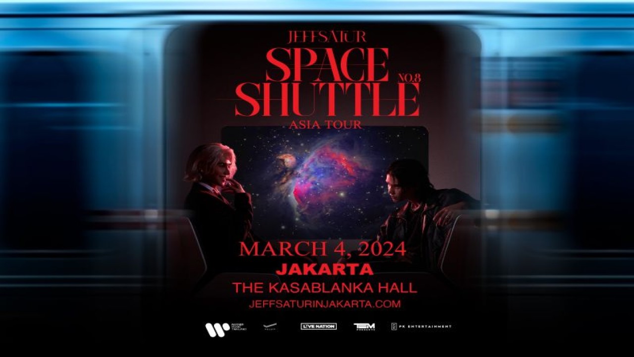 Poster acara "Jeff Satur: Space Shuttle No.8 Asia Tour" di Jakarta (ANTARA/https://jeffsaturinjakarta.com/)