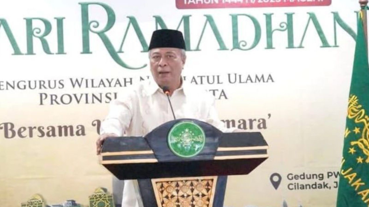 Rais Syuriah PWNU DKI Jakarta K.H. Muhyidin Ishaq. ANTARA/HO-PWNU DKI Jakarta