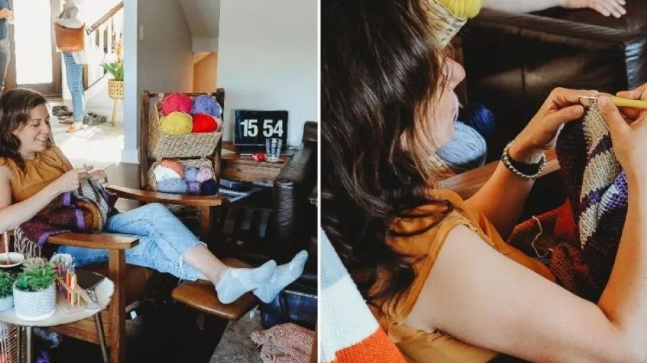 Alessandra Hayden dari Gig Harbor, Washington, memecahkan Rekor Dunia Guinness dengan merenda selama 34 jam 7 menit. (Guinness World Records)