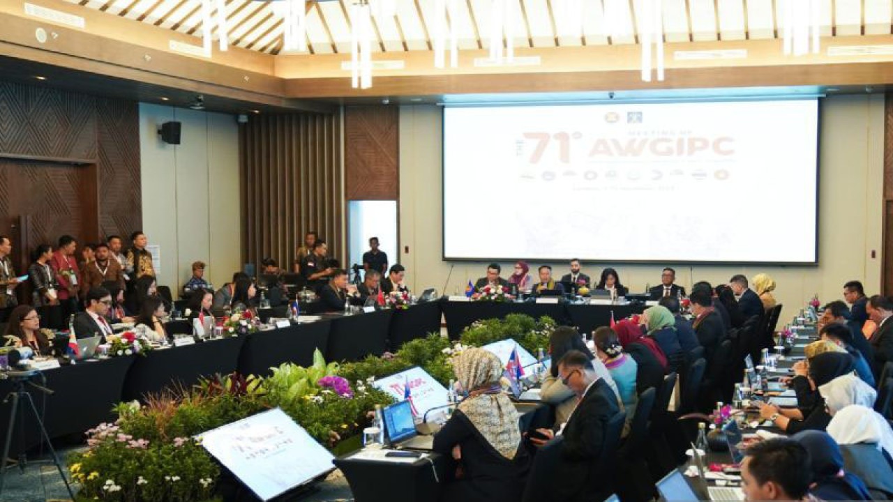 Suasana pertemuan ASEAN Working Group On Intellectual Property Cooperation (WGIPC) Ke-71 di Pulau Lombok, NTB, Selasa (7/11/2023). ANTARA/HO-Kemenkumham NTB