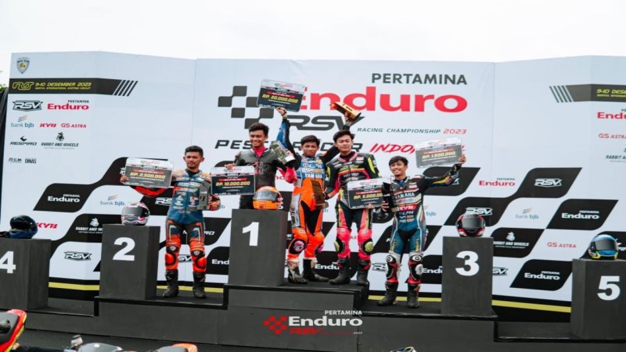 Pertamina Enduro RSV Racing Championship 2023 yang digelar di Sentul International Karting Circuit, Bogor, Jawa Barat, 10 Desember 2023. (ANTARA/HO/Pertamina Enduro RSV Racing Championship 2023)