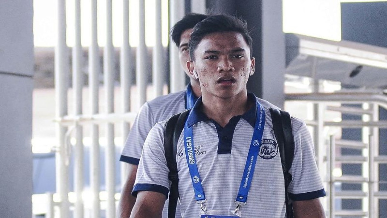 Pemain Arema FC Arkhan Fikri, yang dipanggil pelatih Timnas Indonesia Shin Tae-yong untuk menjalani pemusatan latihan (TC) di Turki sebagai persiapan Piala Asia 2023. ANTARA/HO-MO-Arema FC.