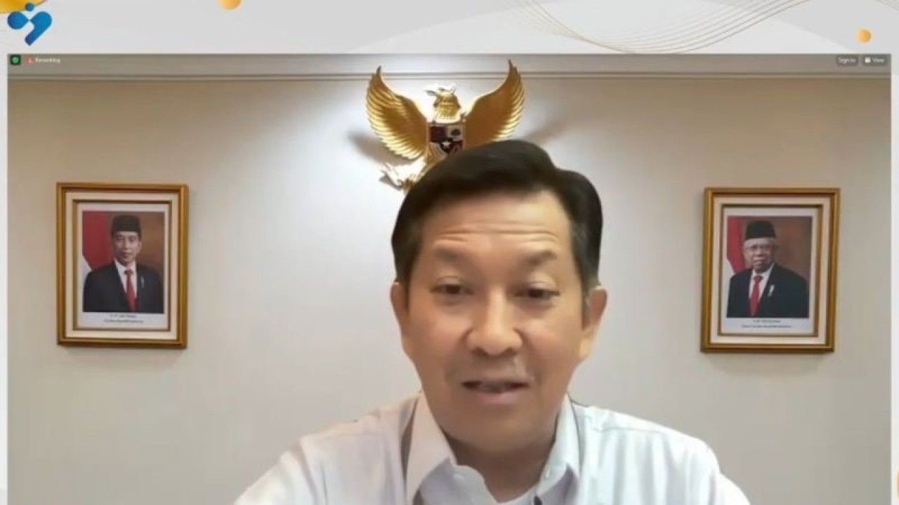 Tangkapan layar - Pelaksana Tugas Deputi bidang Keluarga Berencana dan Kesehatan Reproduksi BKKBN Sukaryo Teguh Santoso dalam siaran web "Pencegahan Stunting untuk Mempersiapkan SDM Generasi Emas 245" di Jakarta, Kamis (21/12/2023). (ANTARA/Lintang Budiyanti Prameswari)
