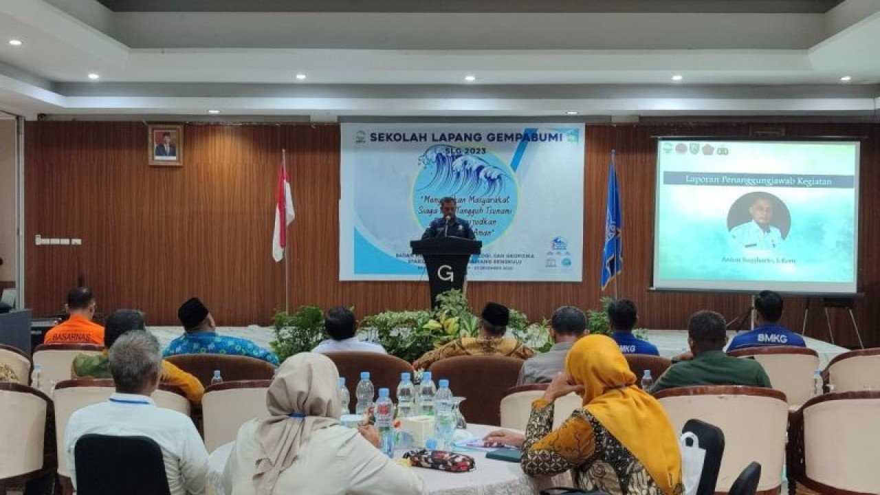 BMKG Bengkulu menggelar sekolah mitigasi bencana di wilayah tersebut. ANTARA/Anggi Mayasari