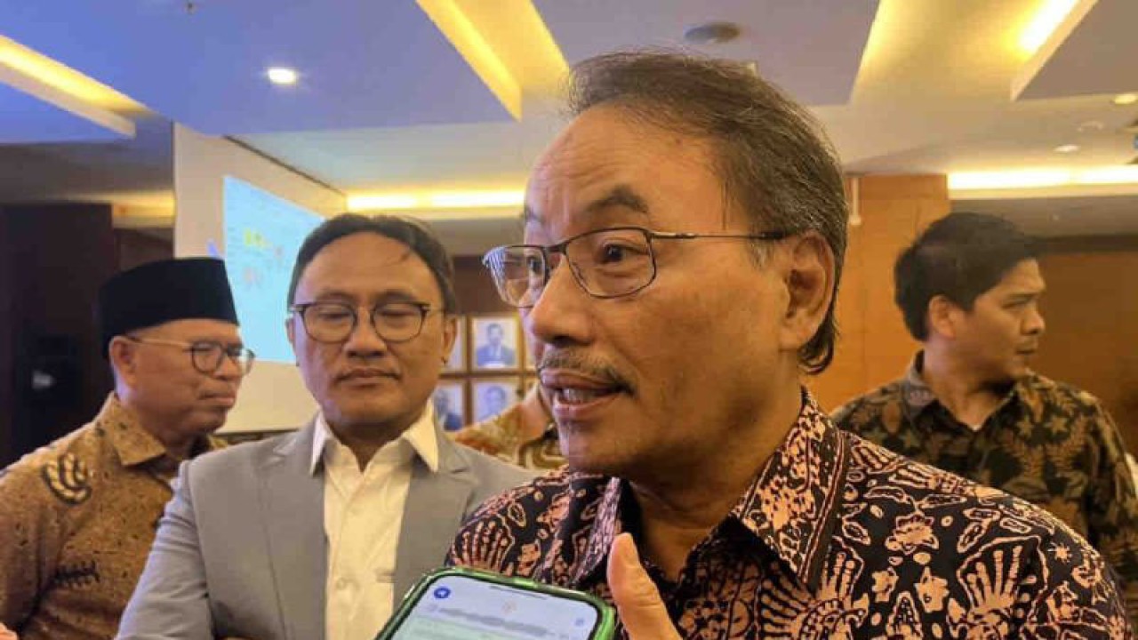 Direktur Jenderal Pengembangan Ekspor Nasional Kementerian Perdagangan Didi Sumedi diwanwancara di Jakarta, Selasa (19/12/2023). ANTARA/Harianto