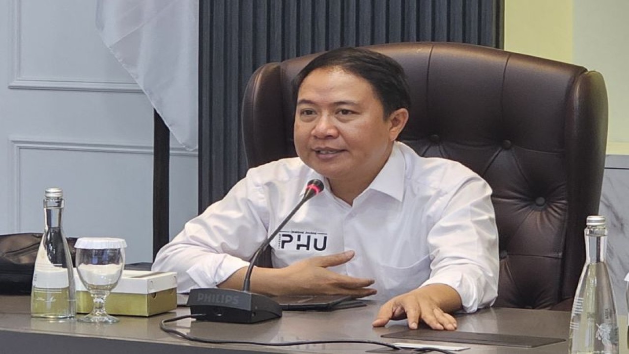 Direktur Jenderal Penyelenggaraan Haji dan Umrah (Dirjen PHU) Kementerian Agama Hilman Latief. (ANTARA/HO-Kemenag).