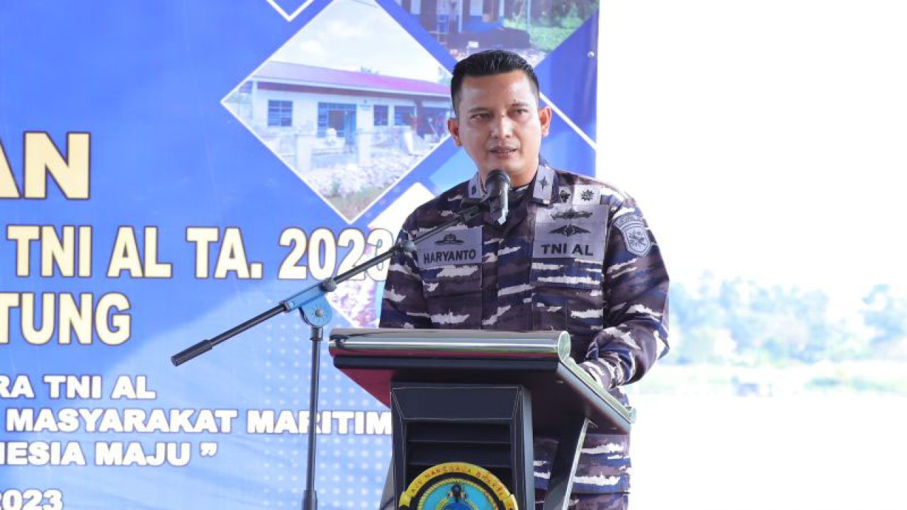Palaksa Lanal Bangka Belitung Mayor (P) Hartanto Wibowo (ANTARA/Kasmono)
