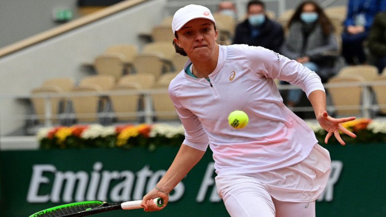 Petenis Polandia Iga Swiatek (Photo by MARTIN BUREAU / AFP) (AFP/MARTIN BUREAU)