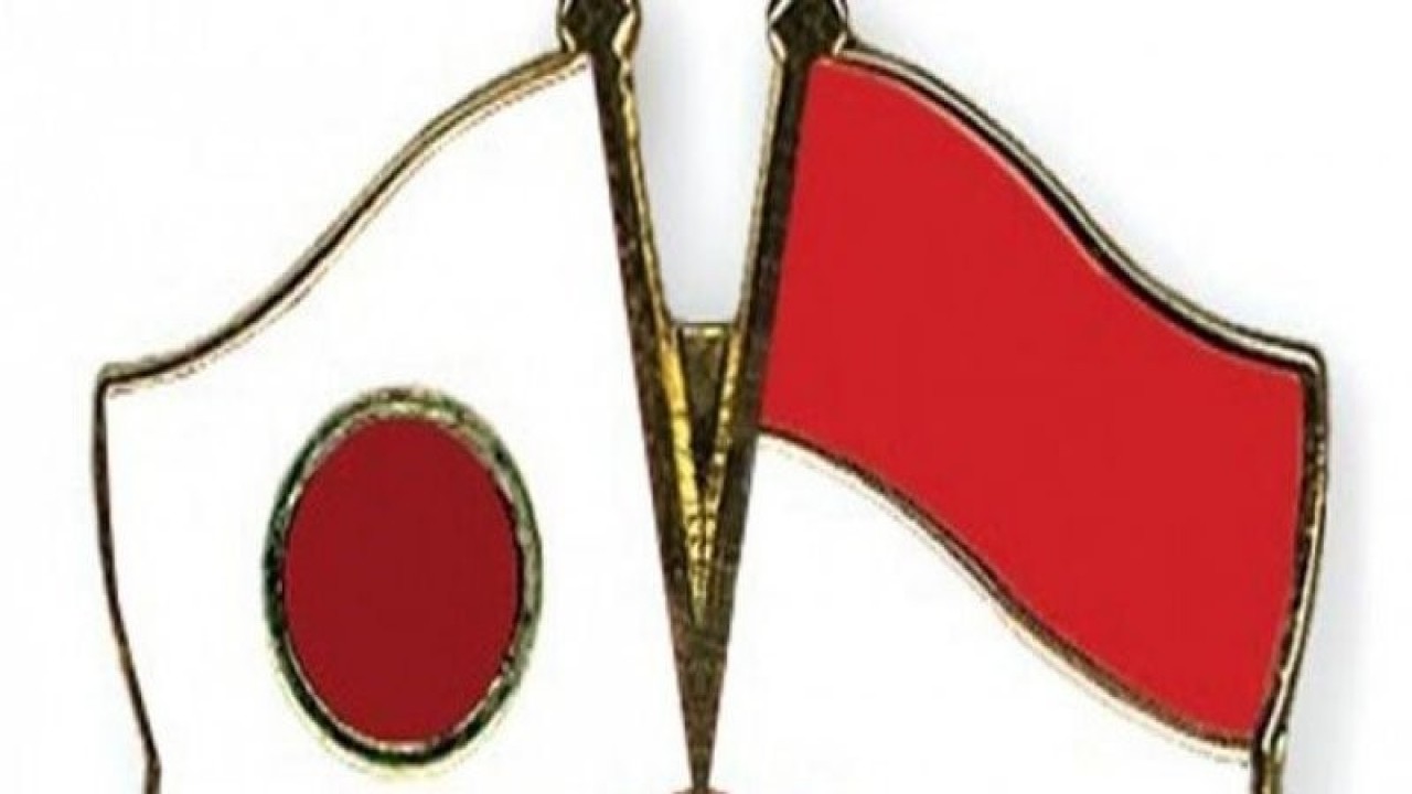 Ilustrasi - Persahabatan Indonesia-Jepang. (pinflags.com)