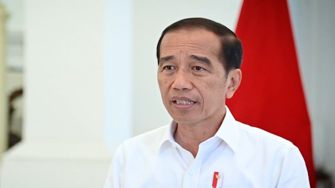 Tangkapan layar Presiden Joko Widodo ( ANTARA/Rangga Pandu Asmara Jingga)
