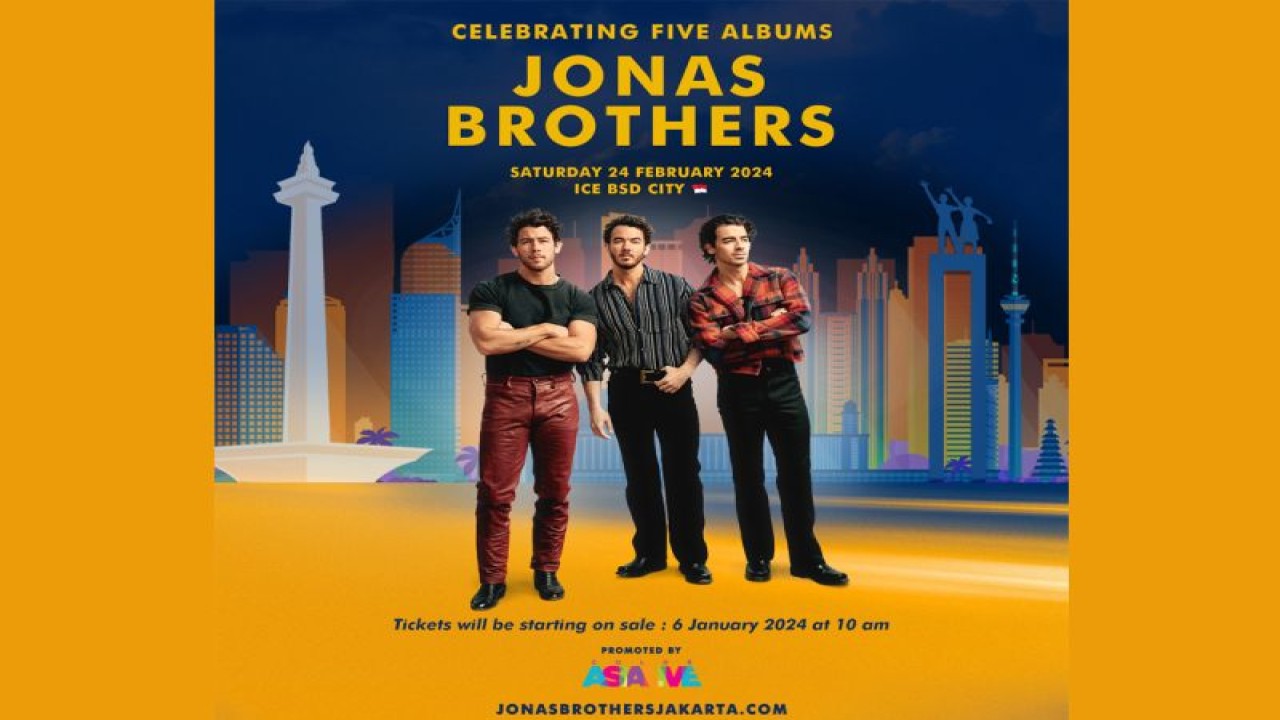Kelompok musik Jonas Brothers. (ANTARA/HO/Color Asia Live)