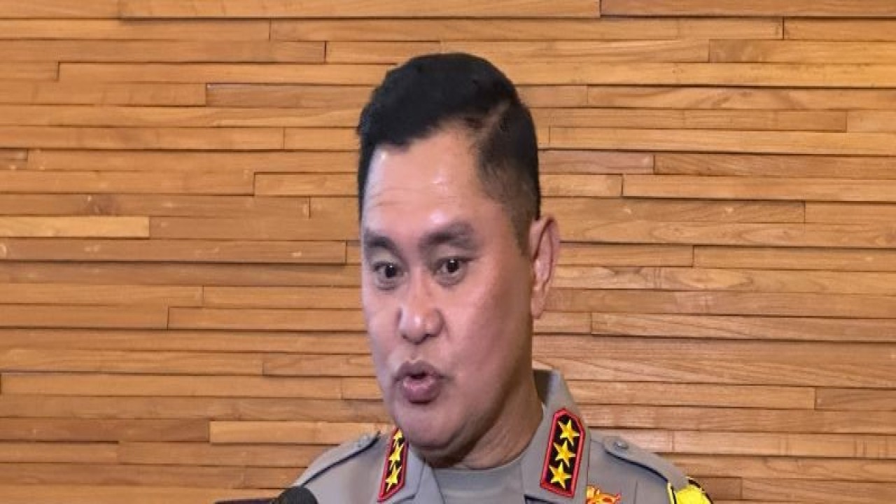 Kabarhakam Polri Komjen Pol Fadil Imran saat memberikan keterangan di Jakarta, Kamis (7/12/2023). (ANTARA/Rio Feisal)