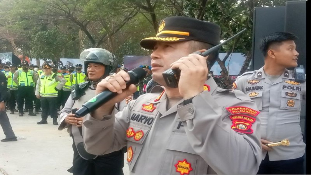 Kepala Polrestabes Palembang Kombes Pol Harryo Sugihhartono. (ANTARA/M Imam Pramana)