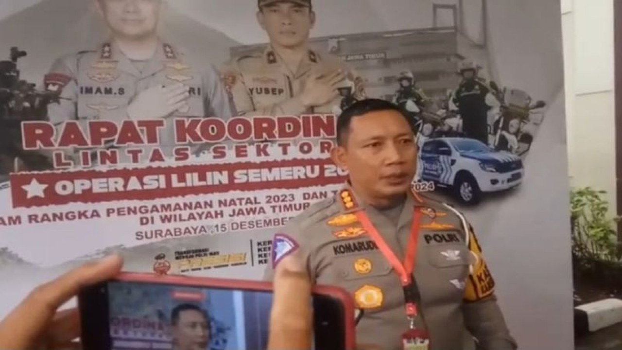 Direktur Lalu Lintas Polda Jatim Kombes Pol. Komarudin. (ANTARA/HO-Bidhumas Polda Jatim)