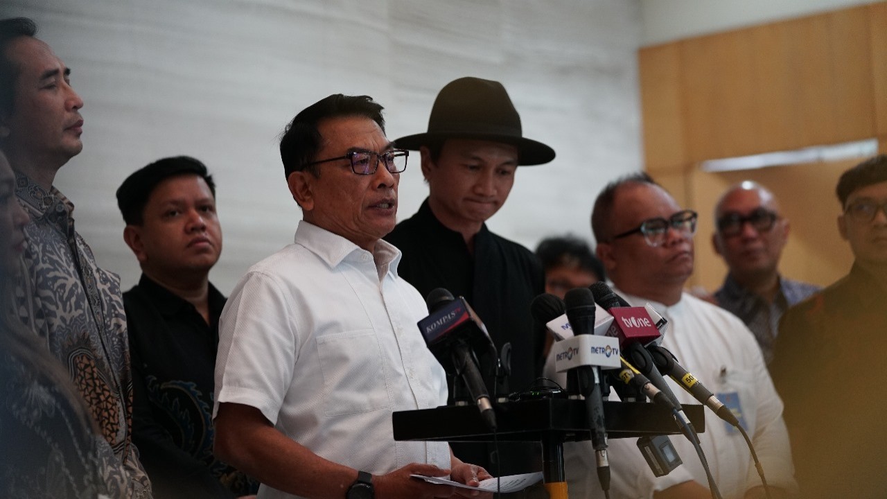 Kepala Staf Kepresidenan Moeldoko bersama Asosiasi Komposer Seluruh Indonesia (AKSI).