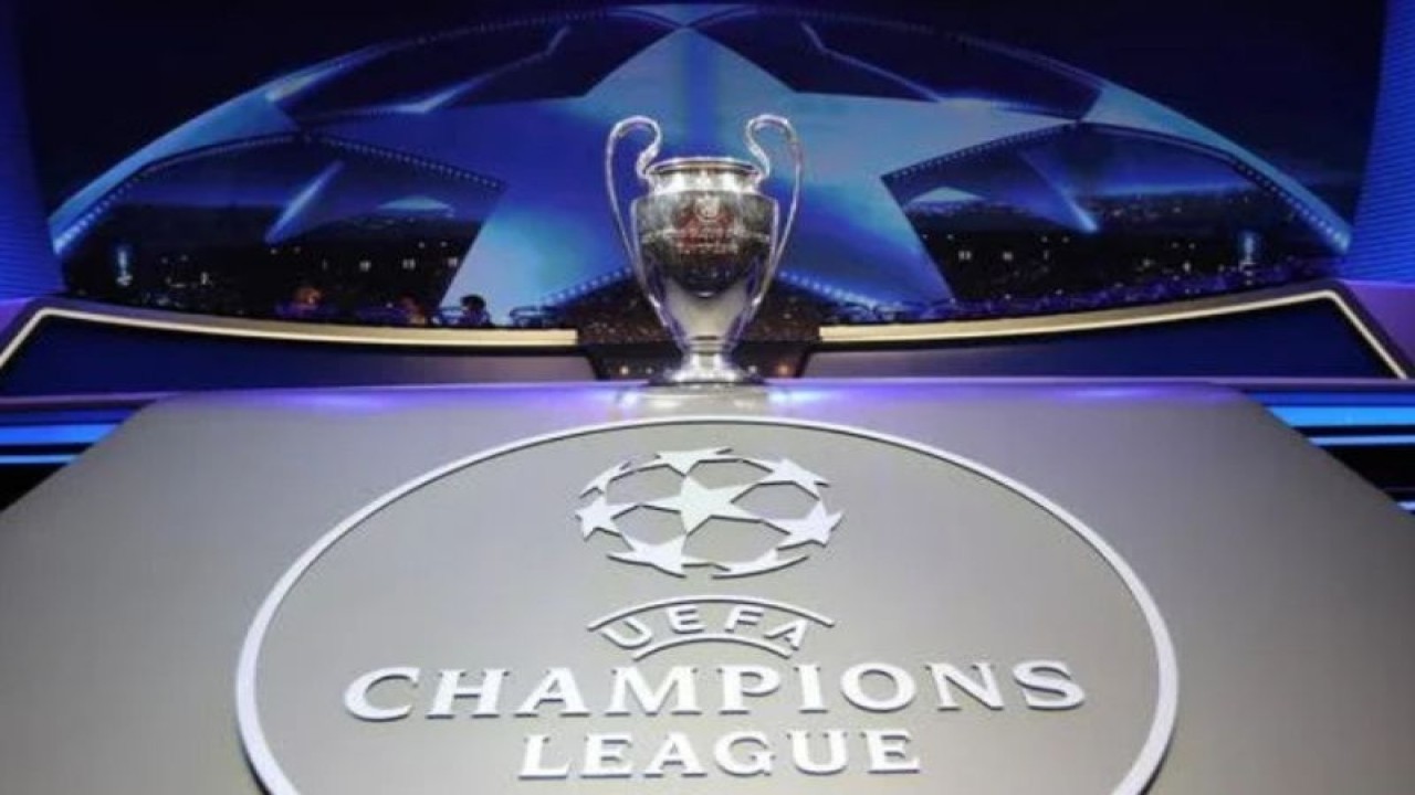 Logo Liga Champions. AFP/Valery Hache