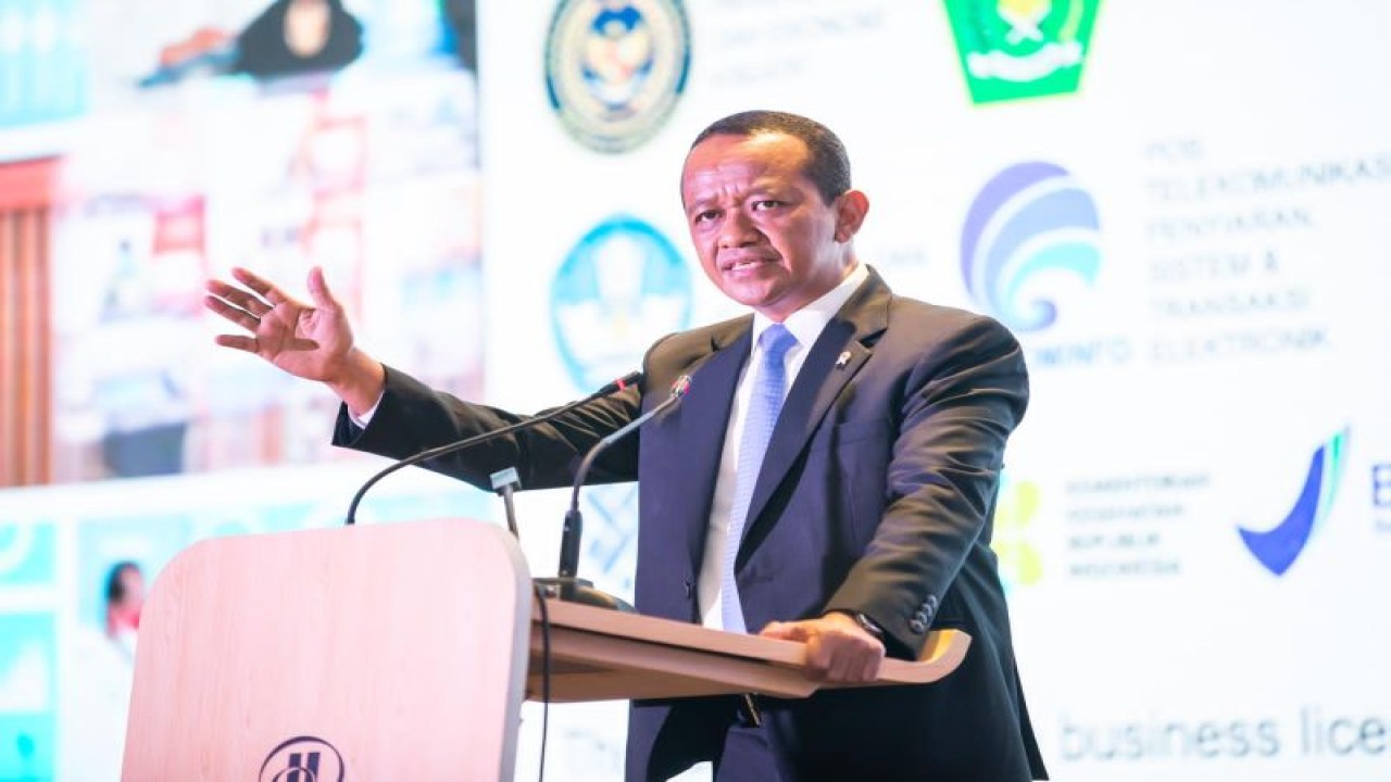 Menteri Investasi/Kepala BKPM Bahlil Lahadalia. (ANTARA/HO-Kementerian Investasi/BKPM)