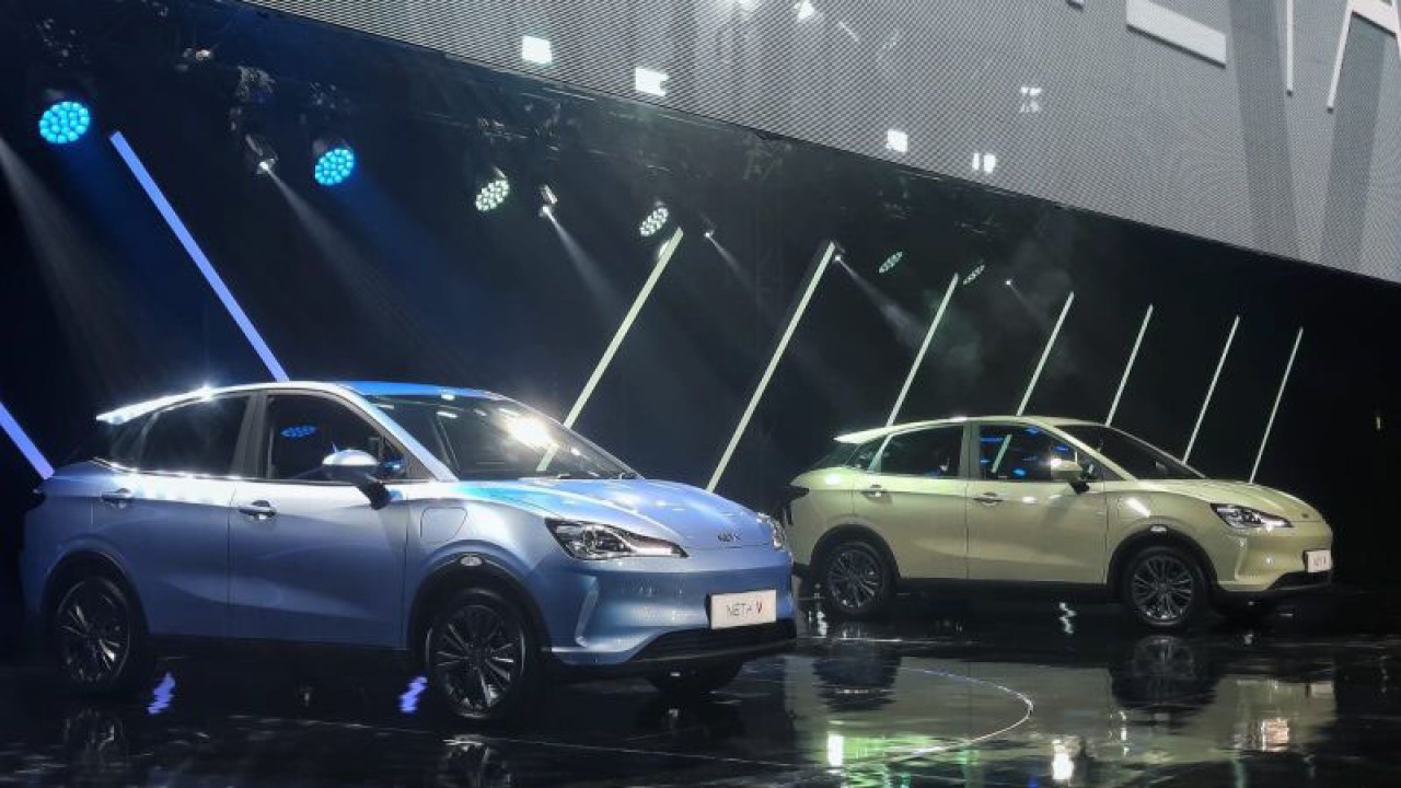 Arsip foto - Neta V yang baru diluncurkan di Jakarta, Selasa (24/10/2023). (ANTARA/Chairul Rohman)