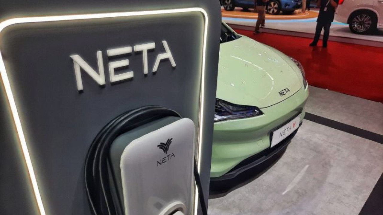 Ilustrasi - Mobil listrik Neta. (ANTARA/Chairul Rohman.)