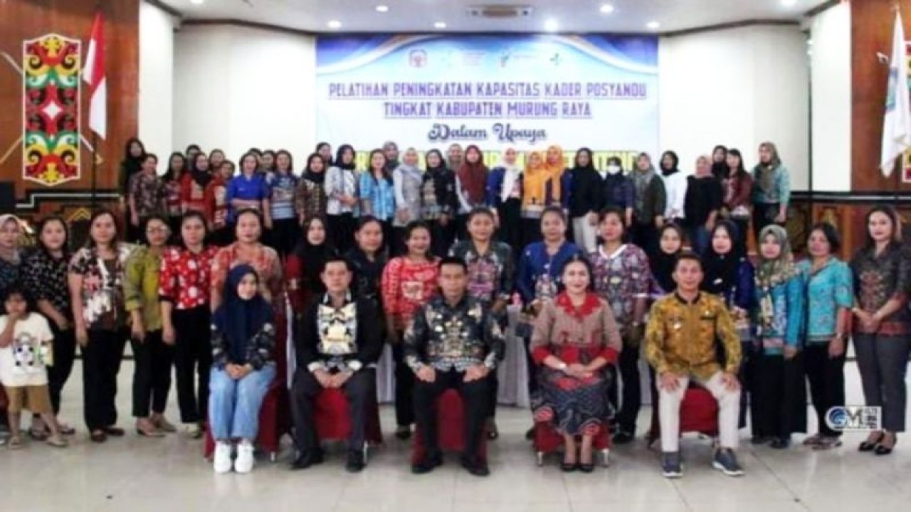 Peningkatan kapasitas Kader Posyandu Tingkat Kabupaten Murung Raya dalam upaya percepatan penurunan stunting di Puruk Cahu, Rabu (6/12/2023). ANTARA/Diskominfo Murung Raya