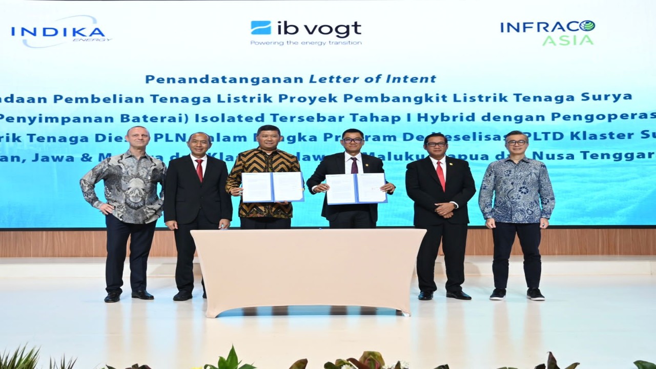 PLN menggandeng tiga perusahaan energi dalam rangka memperluas kolaborasi untuk menggenjot program dedieselisasi. Foto (Istimewa)