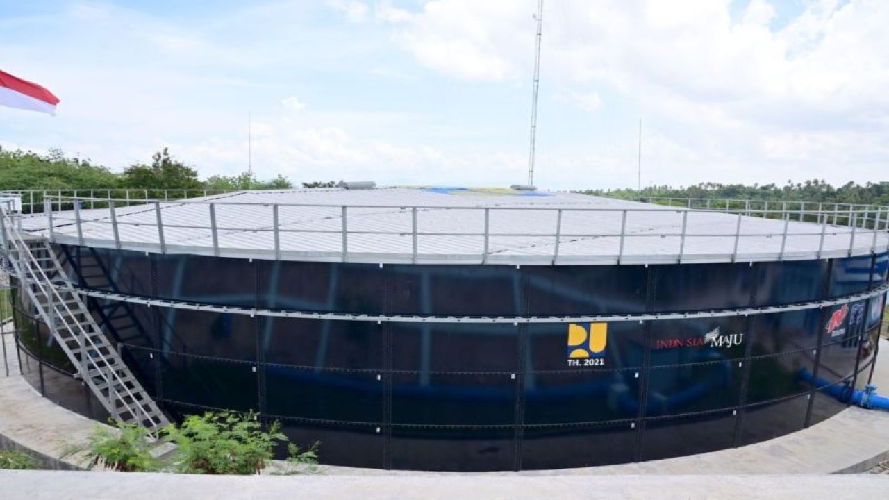 Sistem Penyediaan Air Minum (SPAM) Kali Dendeng di Kota Kupang, Provinsi Nusa Tenggara Timur. ANTARA/HO-Kementerian PUPR