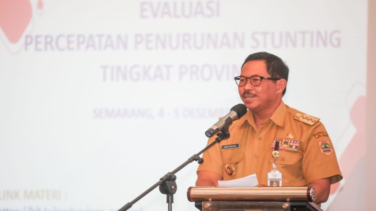 Penjabat (Pj) Gubernur Jateng, Nana Sudjana, optimis angka stunting mengalami penurunan pada 2023 ini. (Istimewa/Humas Jateng)