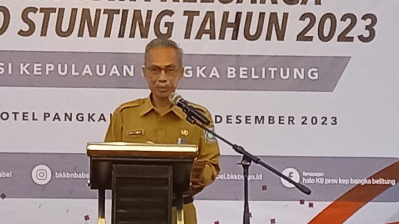 Kepala DP3AKKB Provinsi Kepulauan Bangka Belitung Asraf Suryadin (ANTARA/ HO-Aprionis)