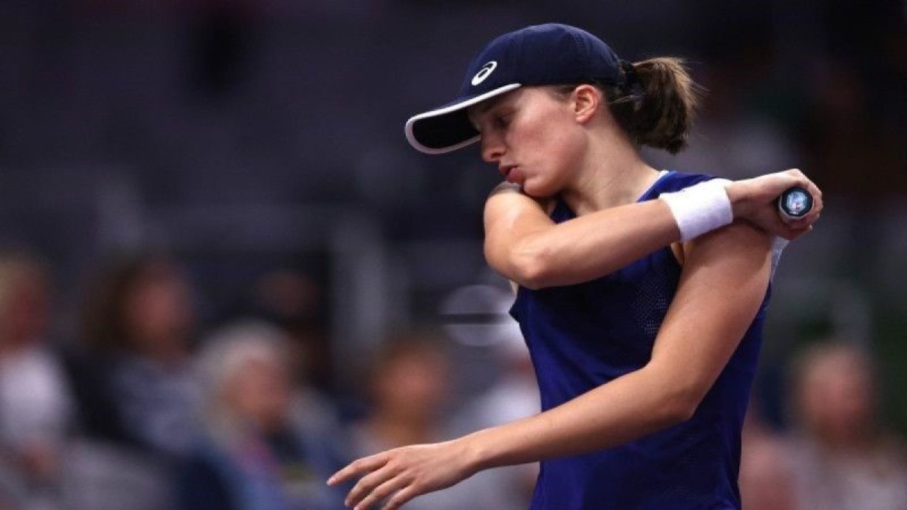 Arsip - Petenis Polandia Iga Swiatek. (ANTARA/Getty Images via AFP/KATELYN MULCAHY/pri)