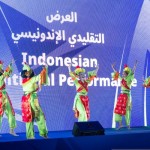 Tarian Indonesia Lenggang Nyai dari Betawi, dalam acara peluncuran maskot Piala Asia di Qatar Jumat (1/12/2023) (ANTARA/H.O KBRI Doha)-1701666214