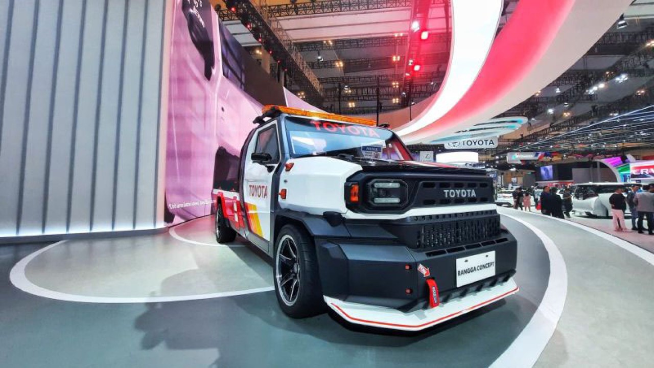 Toyota Rangga Concept yang mejeng di GIIAS 2023. (ANTARA/Chairul Rohman)