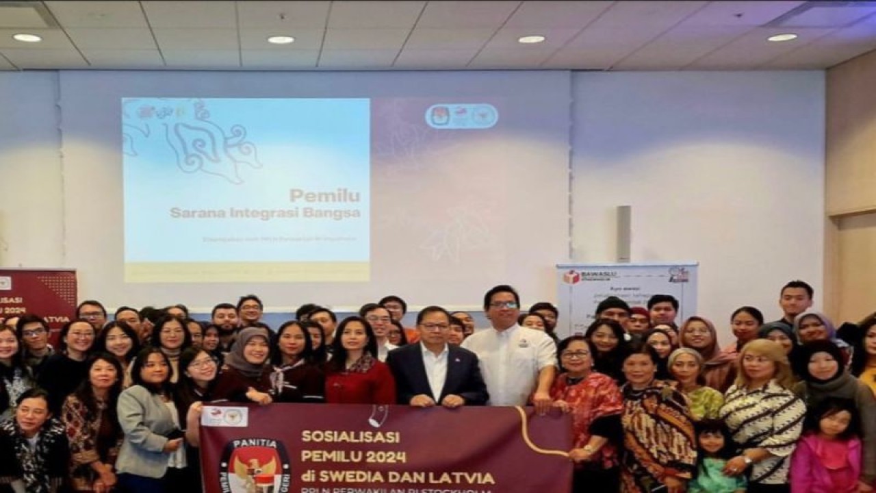 PPLN dan Panwaslu Swedia menyelenggarakan sosialisasi Pemilu 2024 kepada WNI di Stockh