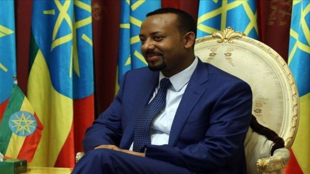 Perdana Menteri Ethiopia Abiy Ahmed dianugerahi Medali Agricola dari Badan Pangan Perserikatan Bangsa-Bangsa (FAO) di Roma, Italia, pada Minggu (28/1/2024). ANTARA/Anadolu/tm